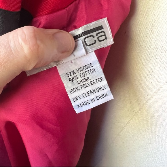 Mishca Vintage 80s Geometric Print Jacket Size Small - Picture 5 of 11